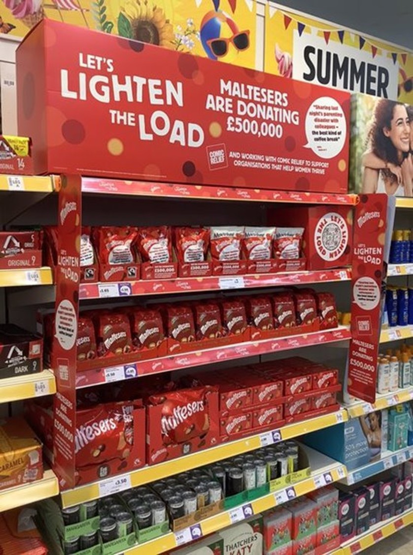 Lighten the Load in store display